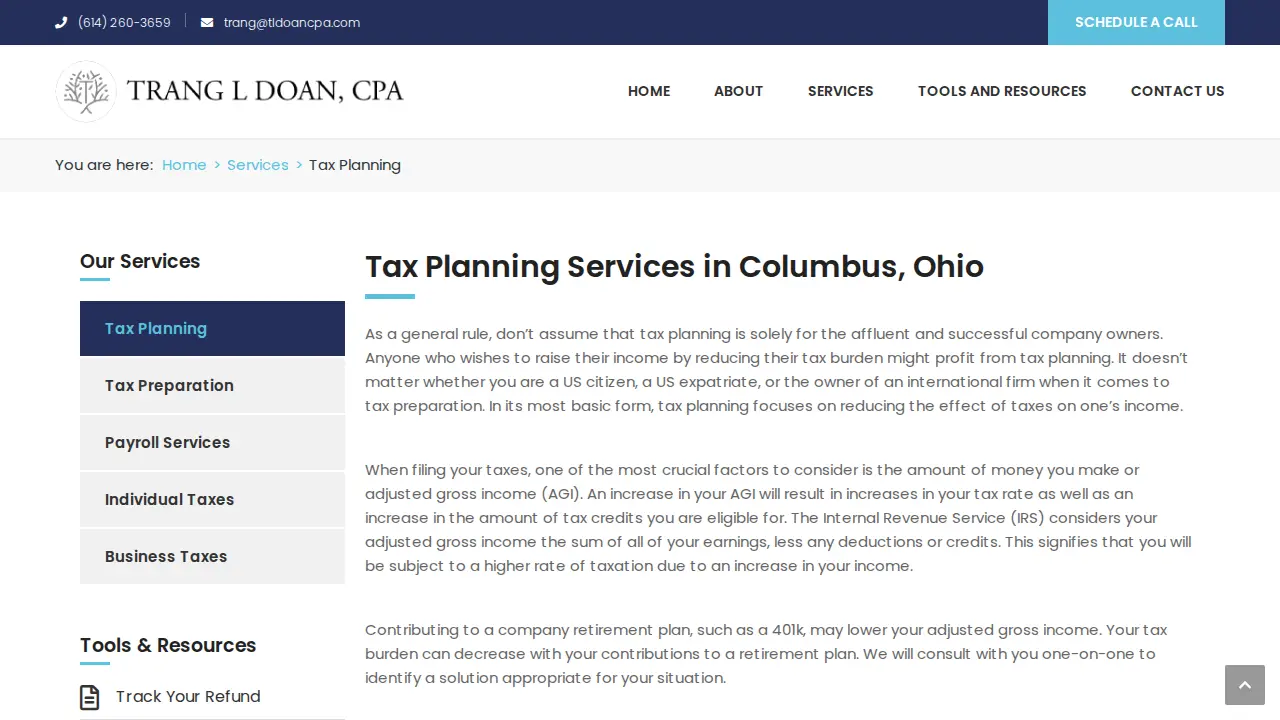 TLDoan CPA, LLC page
