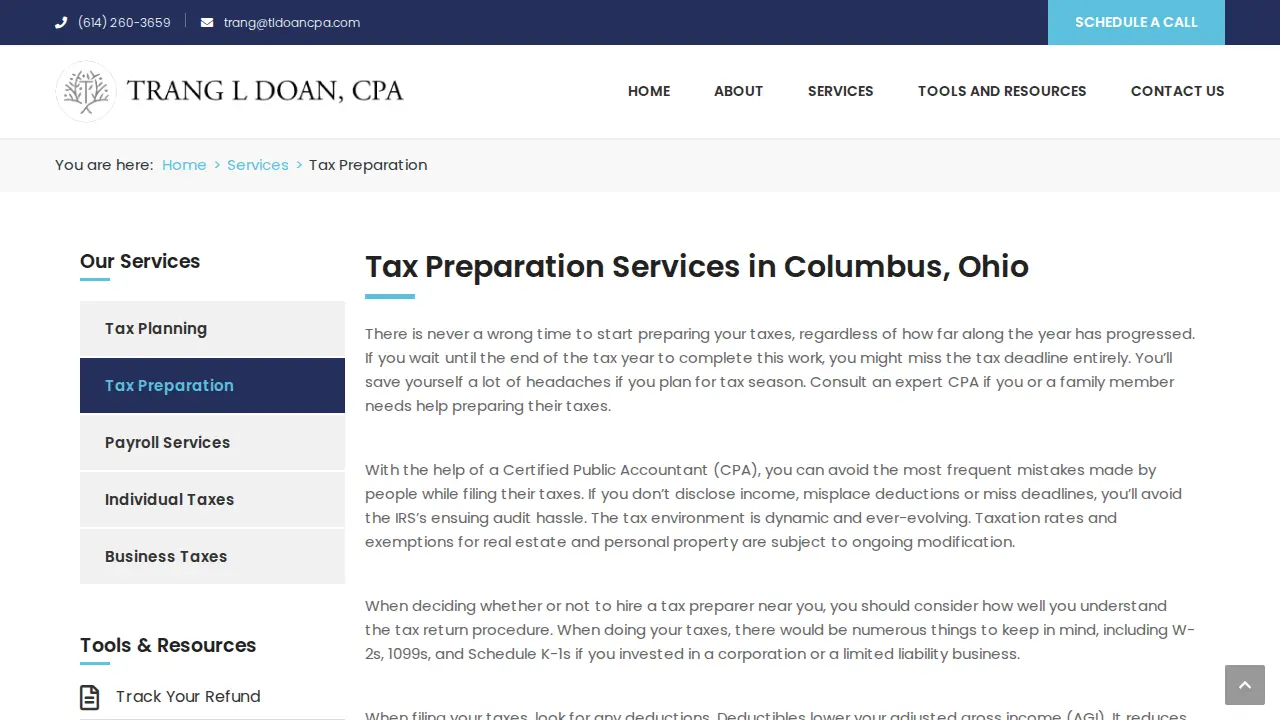 TLDoan CPA, LLC page