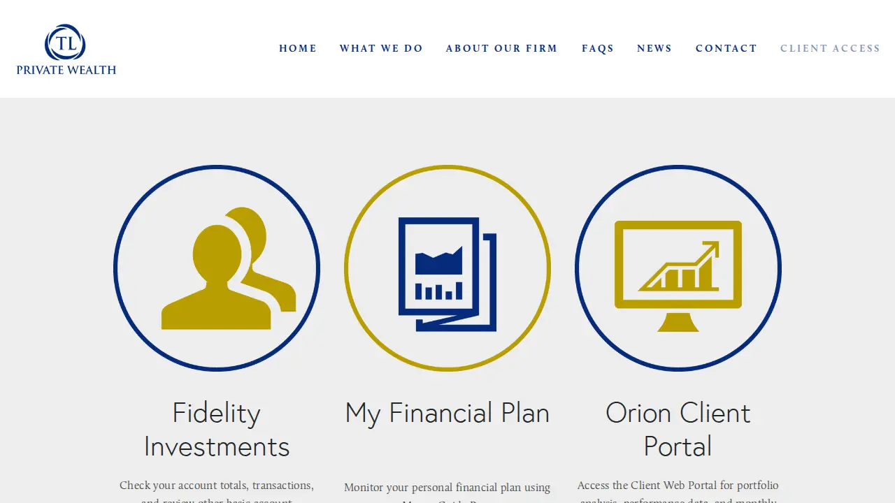 TL Private Wealth page