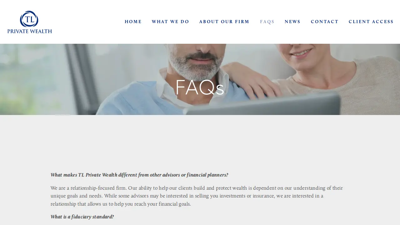 TL Private Wealth page