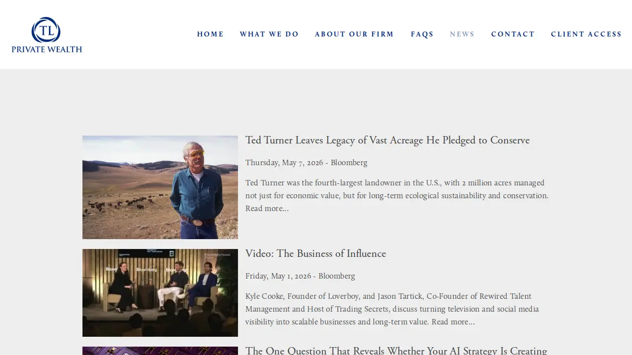TL Private Wealth page