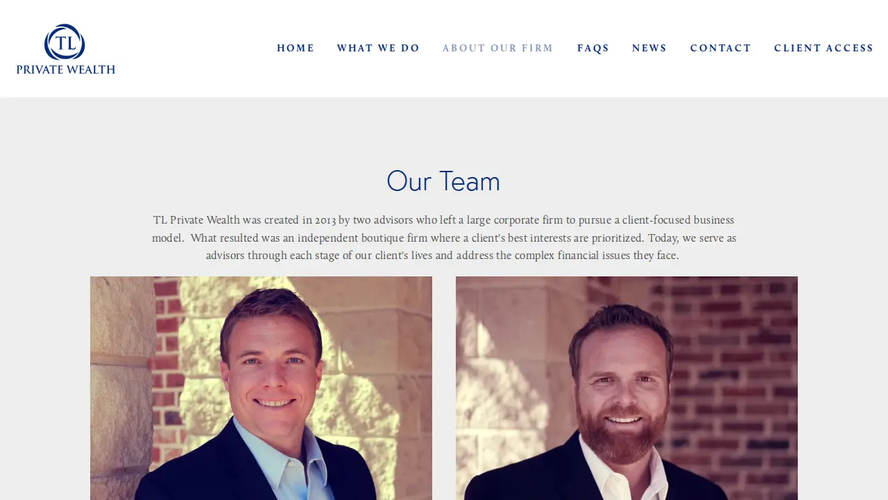 TL Private Wealth page