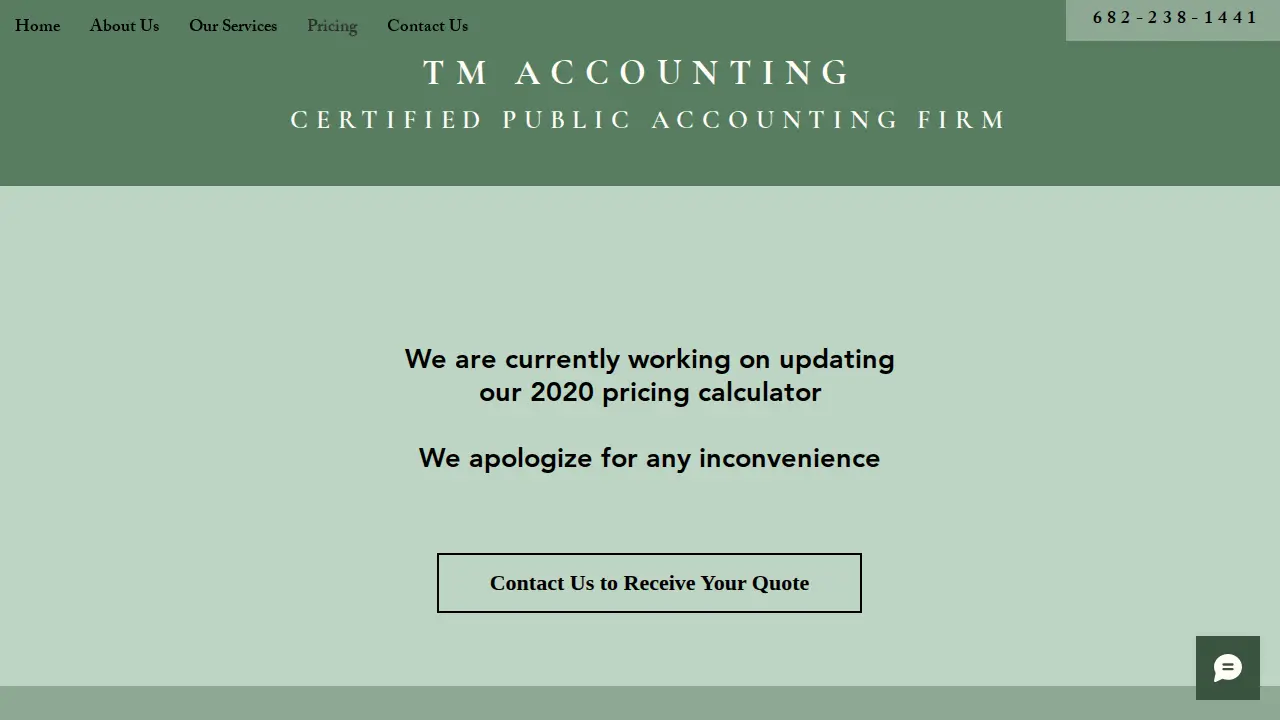 TM Accounting page