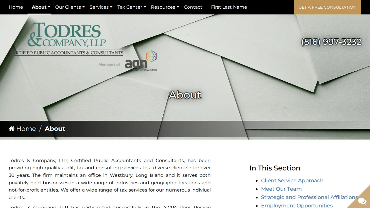 Todres & Co LLP page