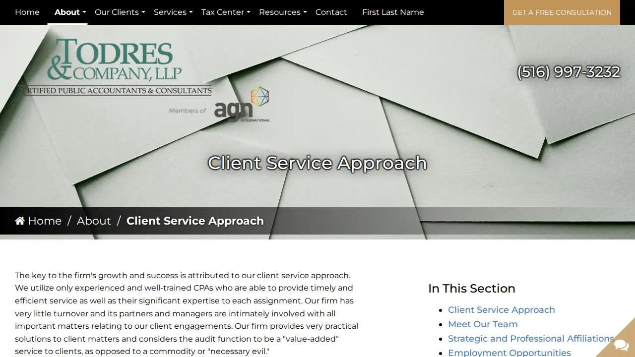 Todres & Co LLP page