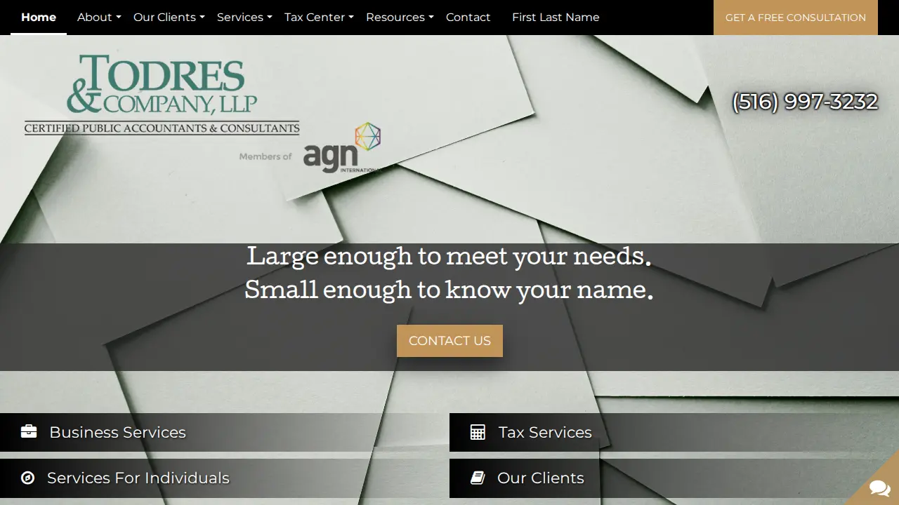 Todres & Co LLP page