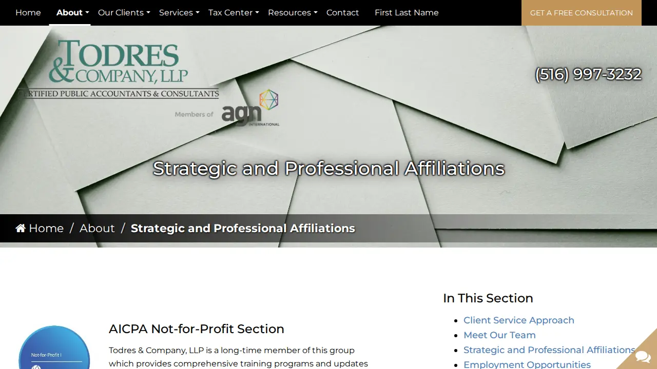 Todres & Co LLP page