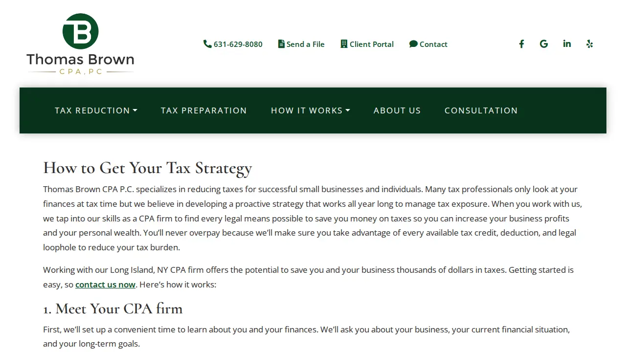 Thomas Brown CPA PC page