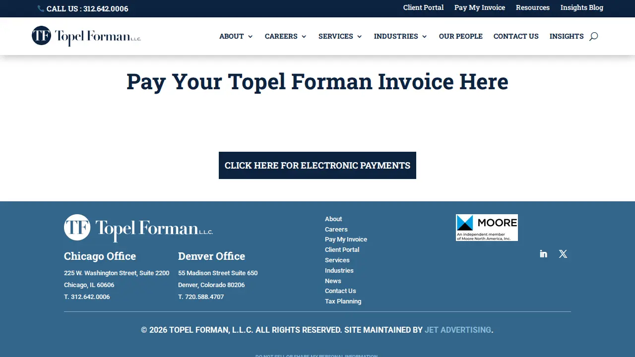 Topel Forman LLC page