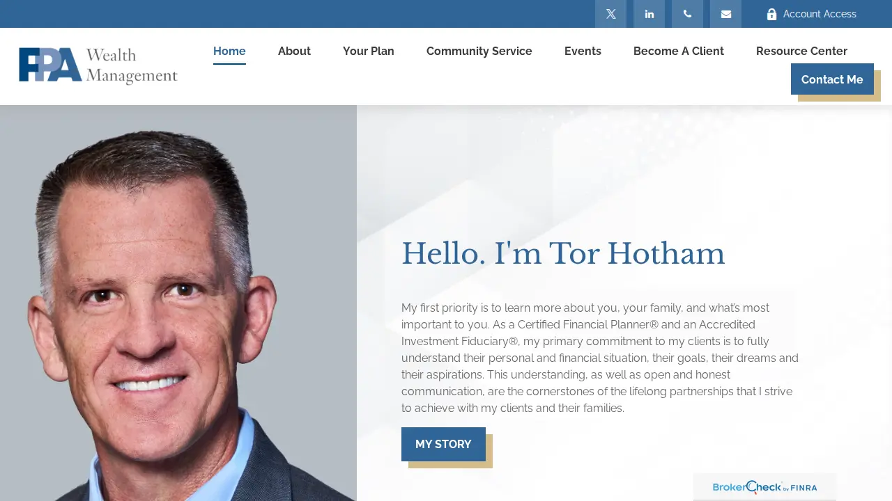 Tor E. Hotham page
