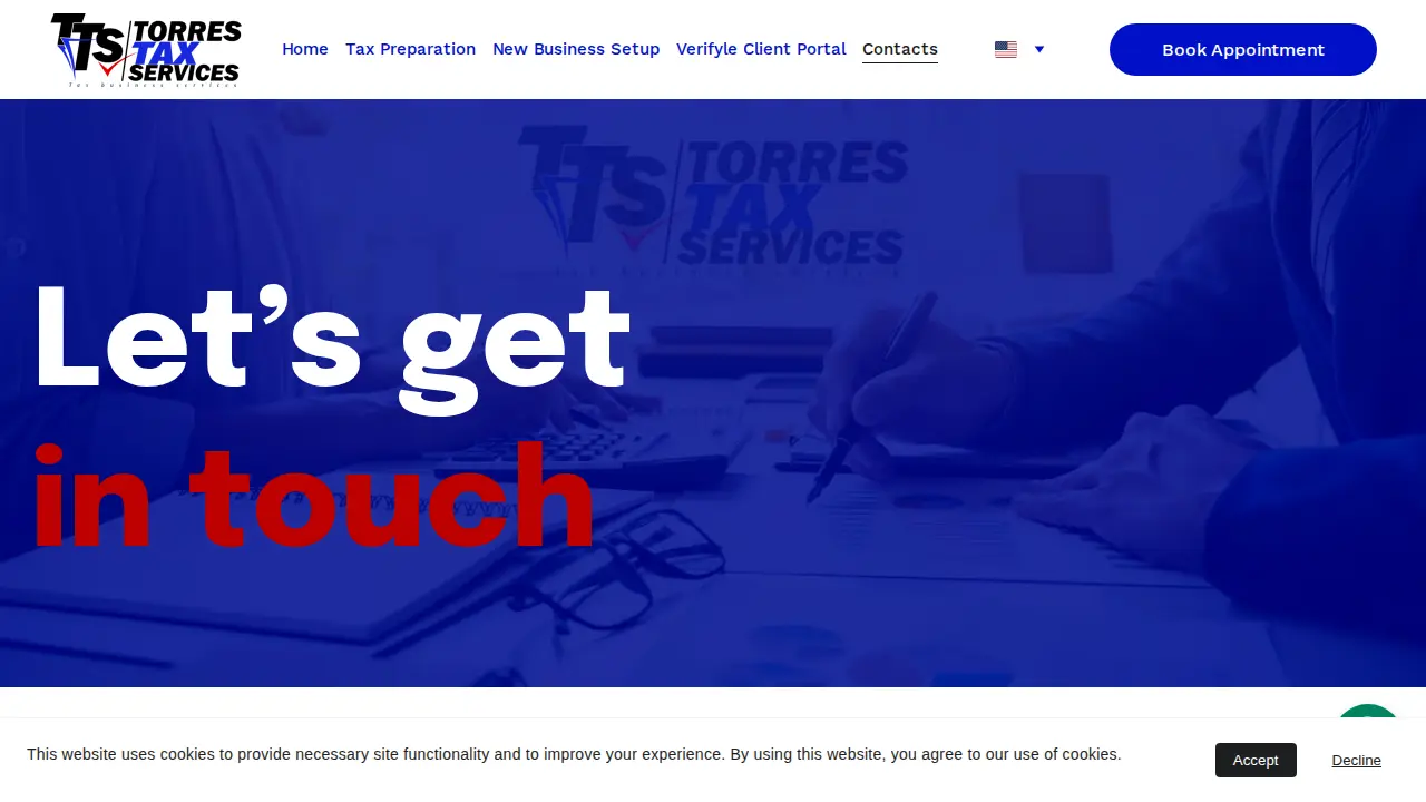 Torres Tax Service page