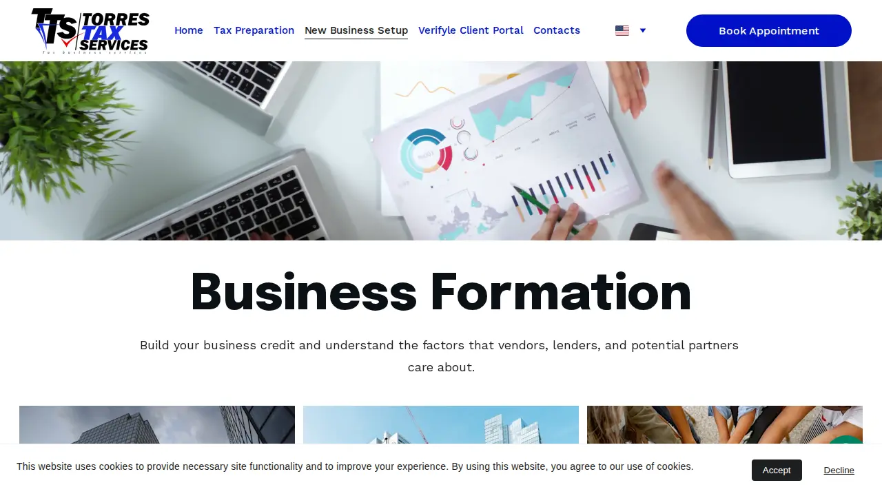 Torres Tax Service page