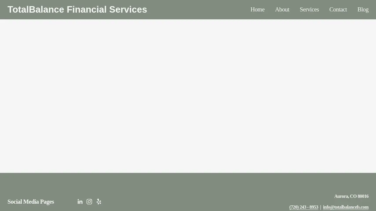 TotalBalance Financial Services page