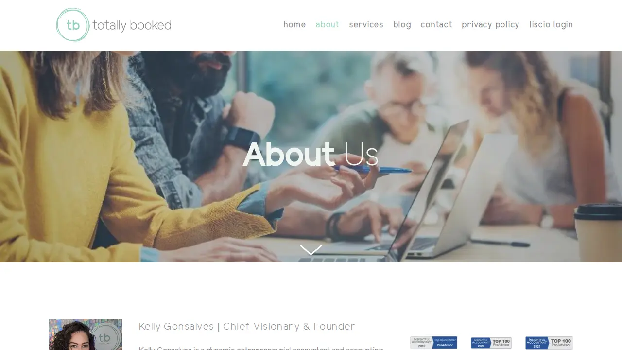 Totally Booked page