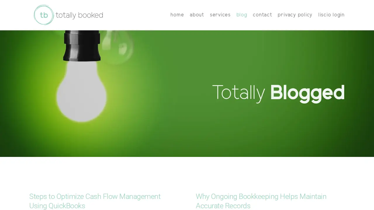 Totally Booked page