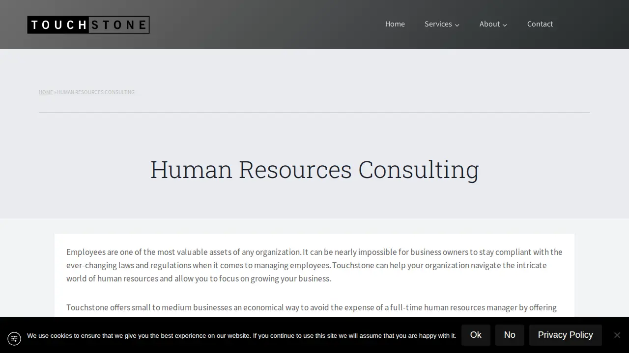 Touchstone Accounting page