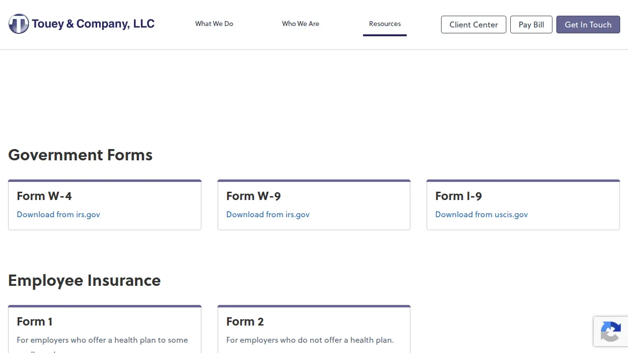 Touey and Company LLC, CPAs page