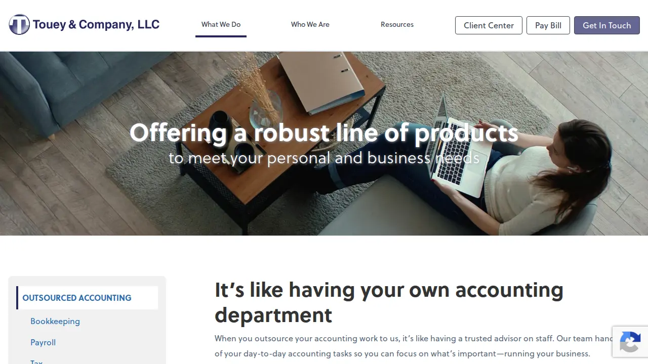 Touey and Company LLC, CPAs page