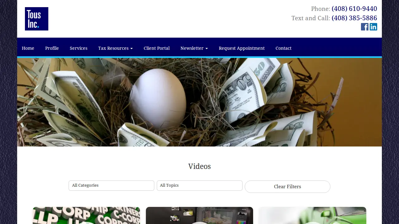 Tous Services page