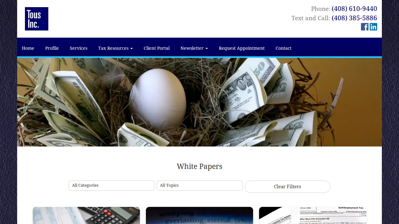 Tous Services page