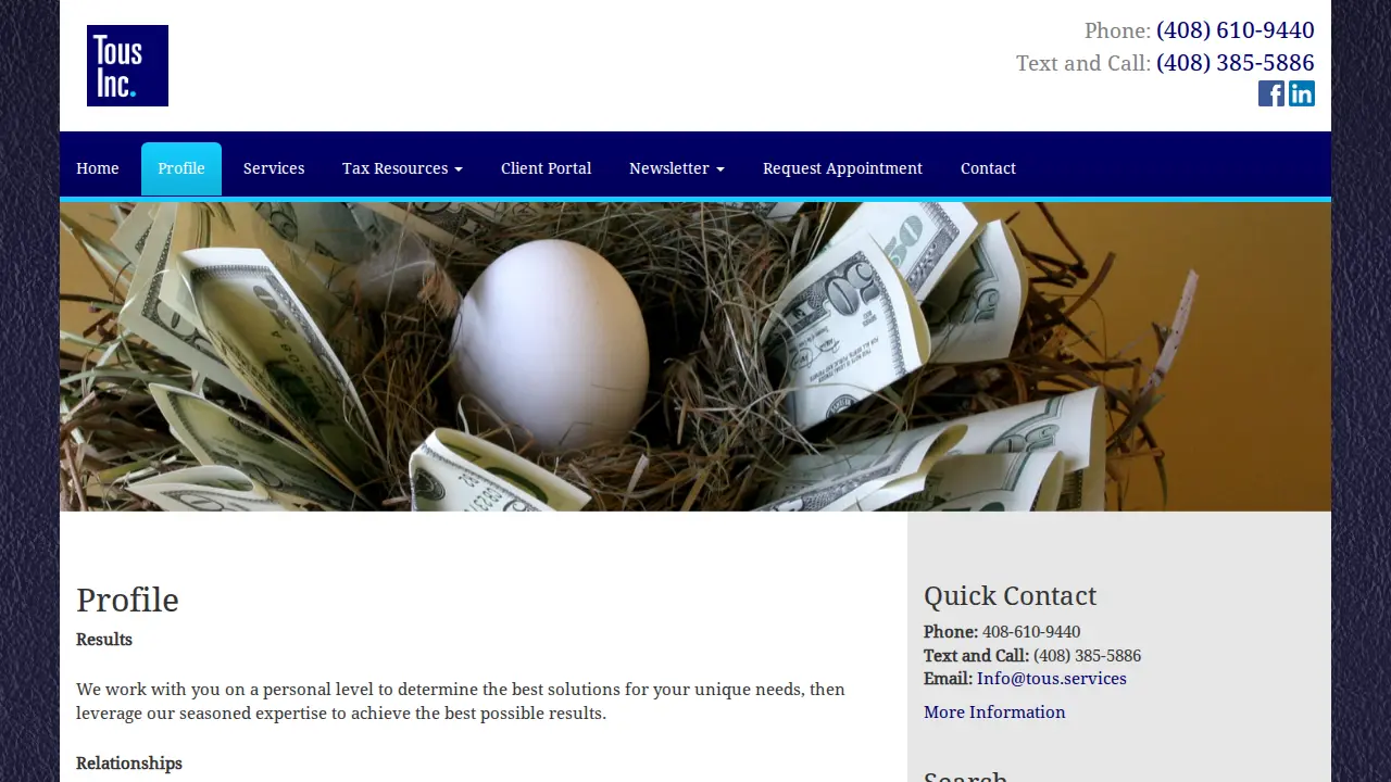 Tous Services page