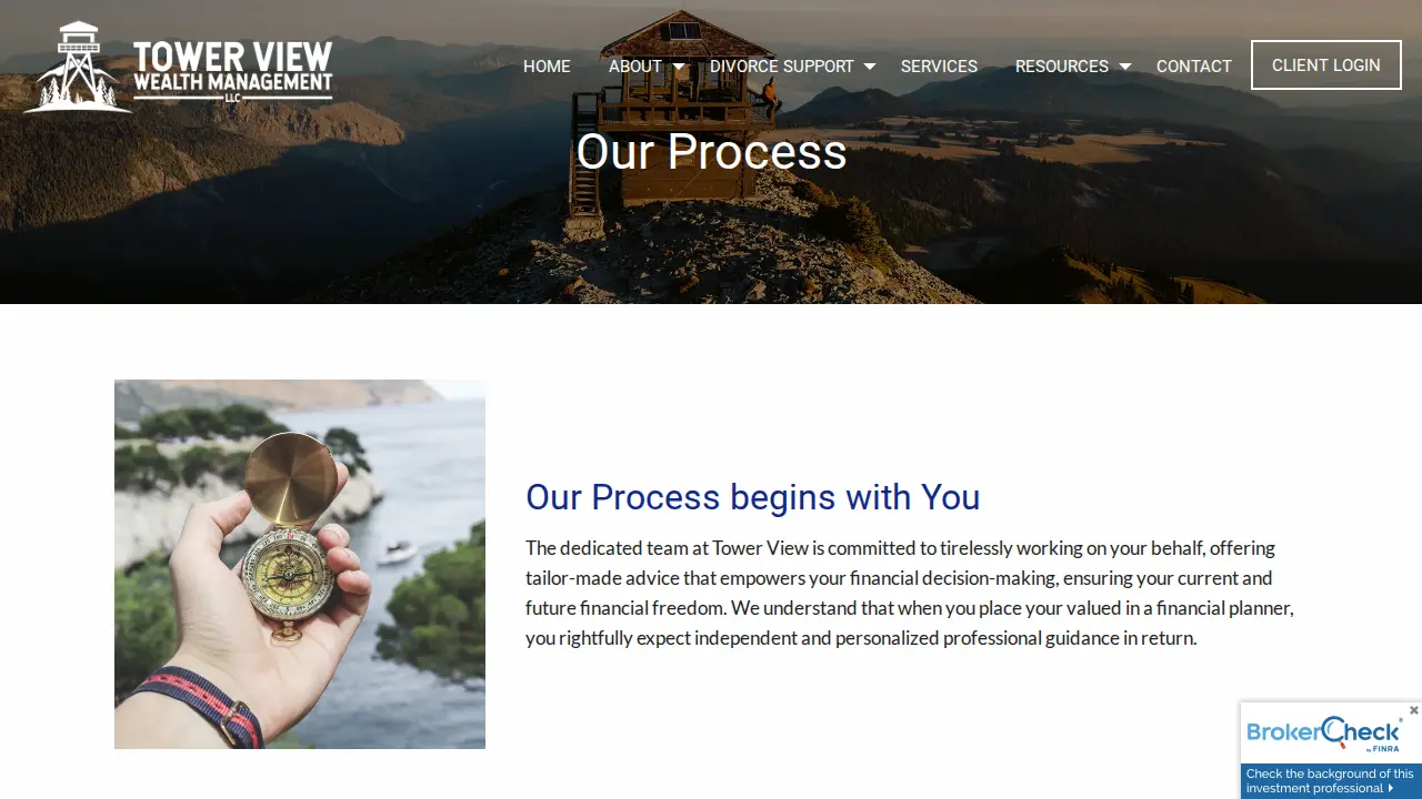 Tower View Wealth Mangement page