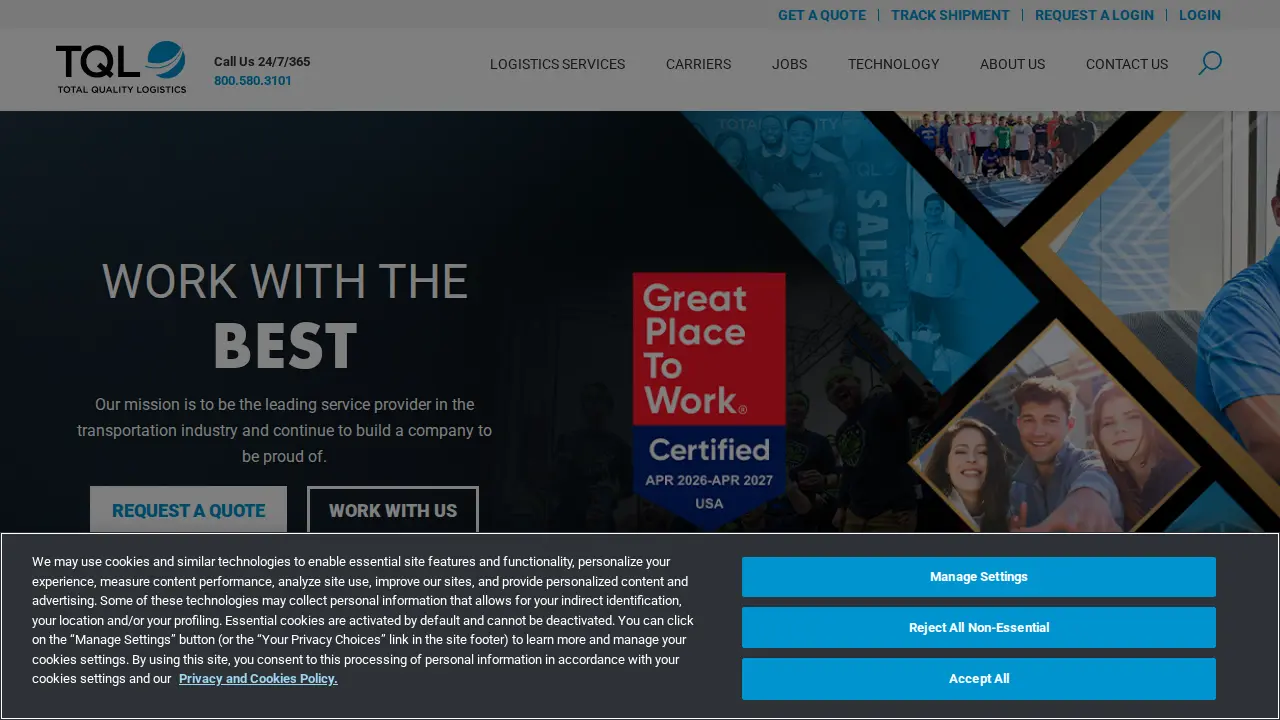 Total Quality Logistics website