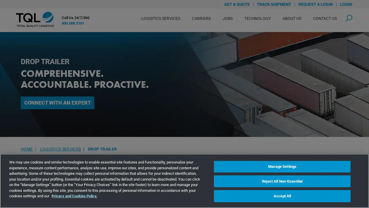 Total Quality Logistics page