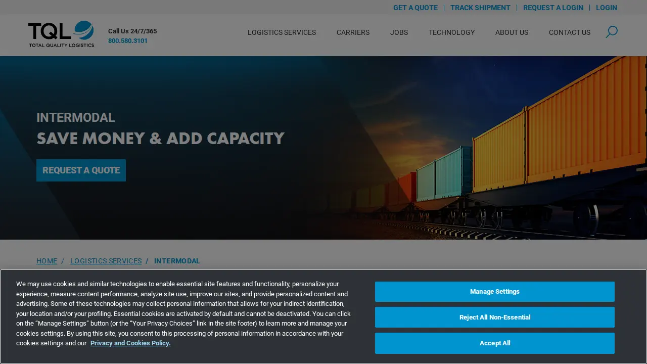 Total Quality Logistics page