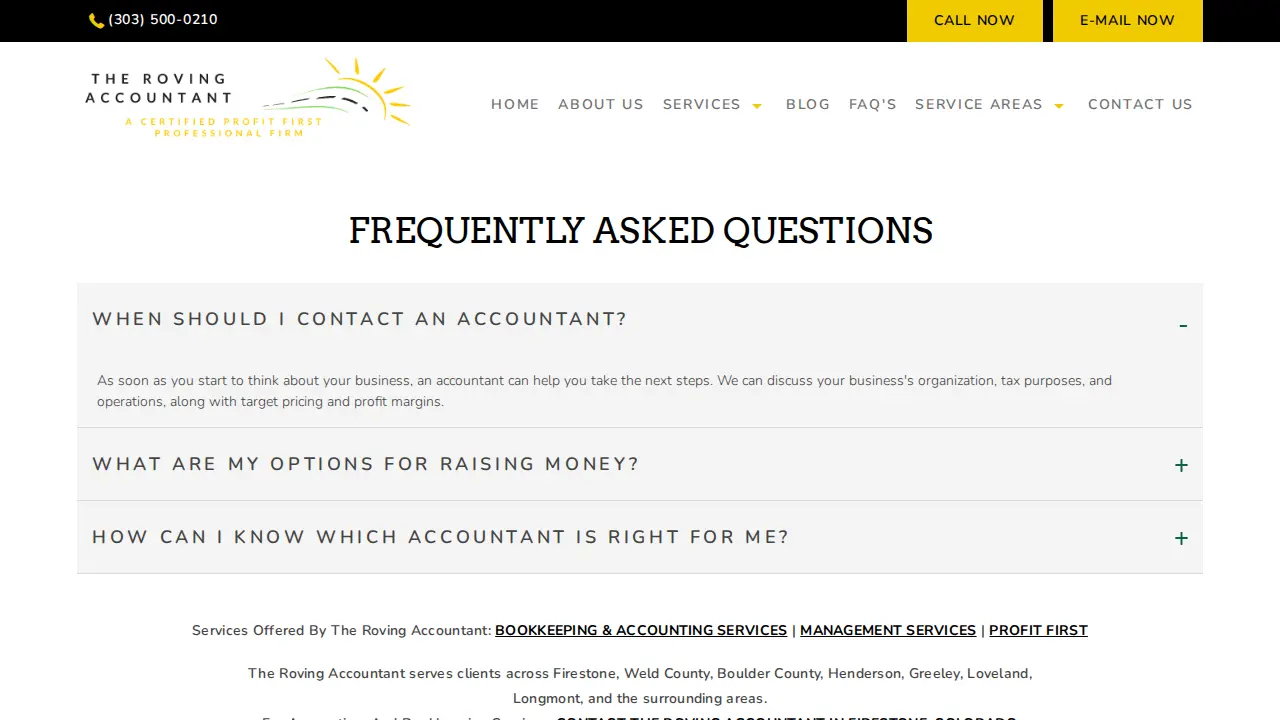 The Roving Accountant page