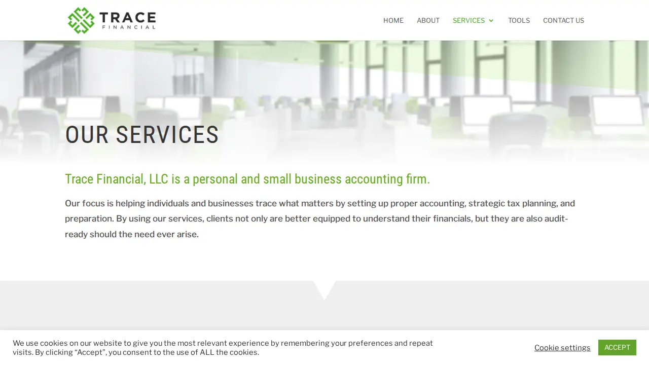 Trace Financial LLC page