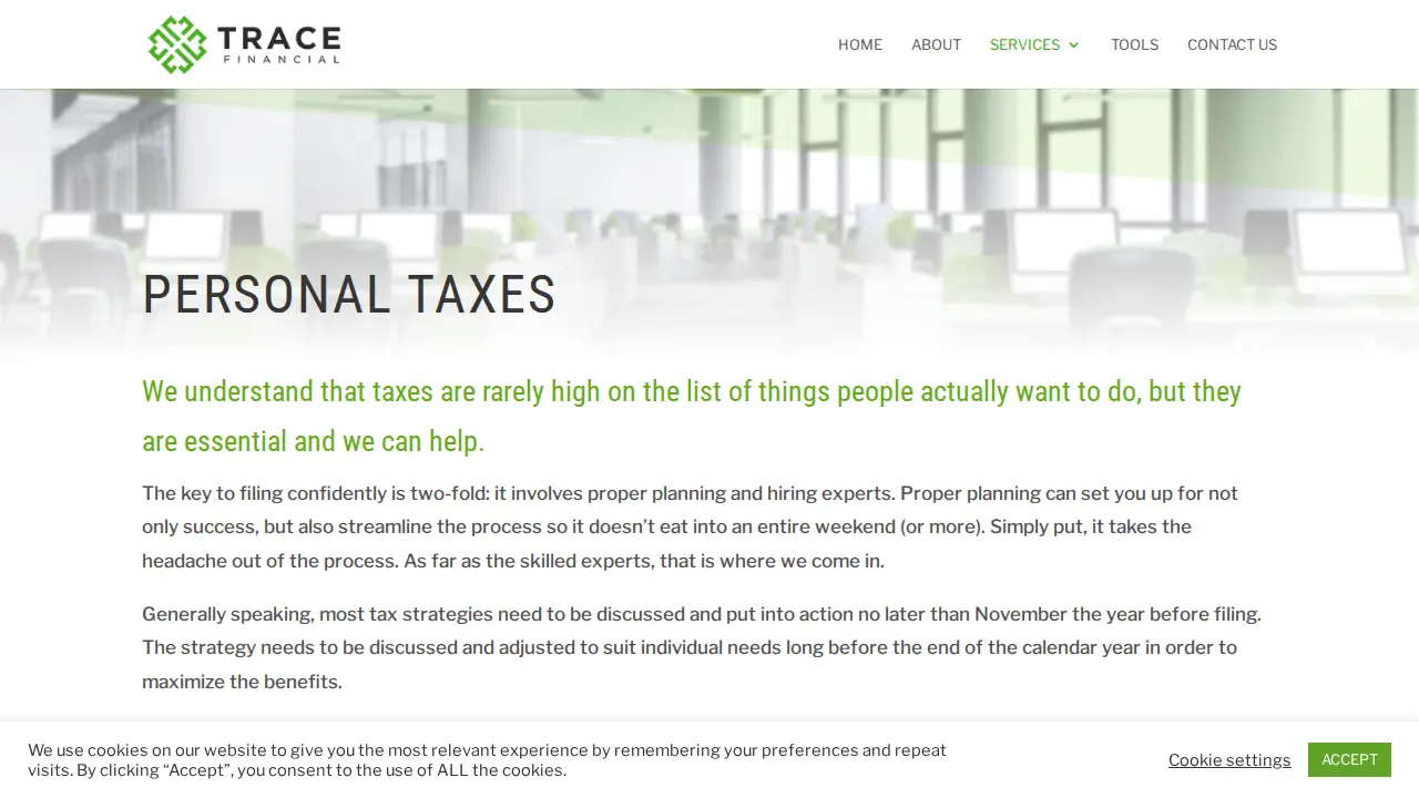 Trace Financial LLC page