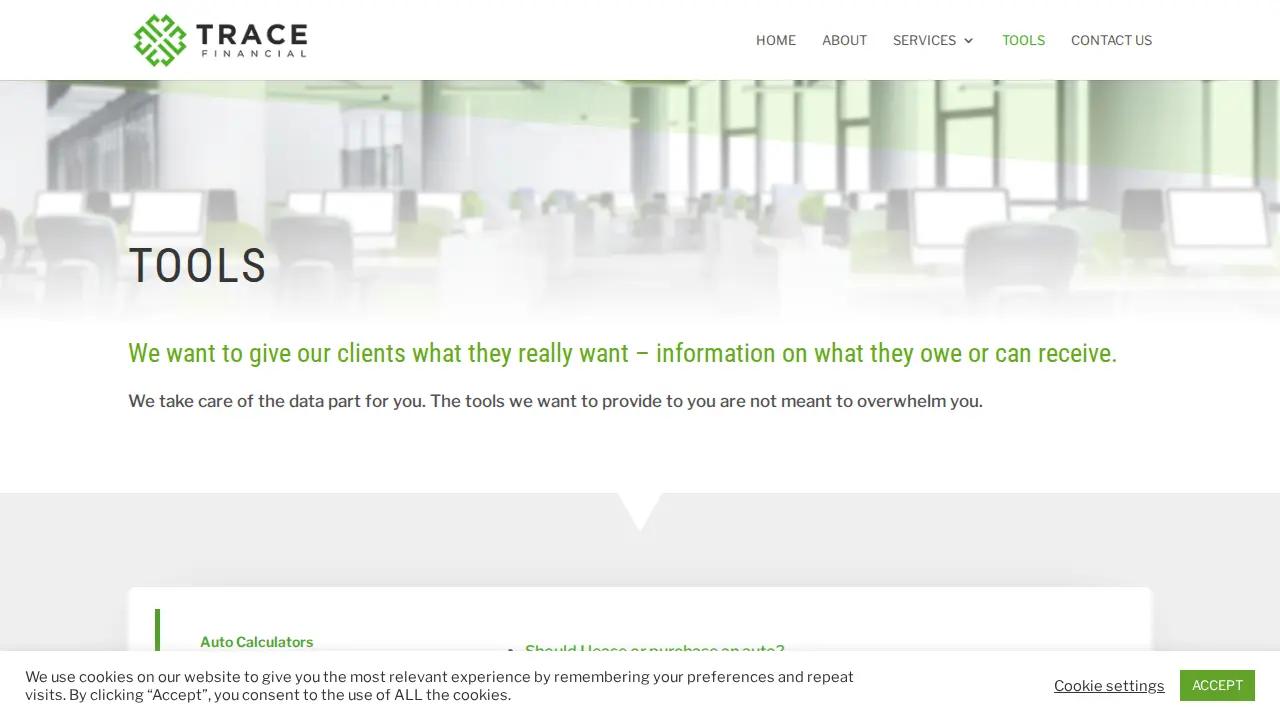 Trace Financial LLC page