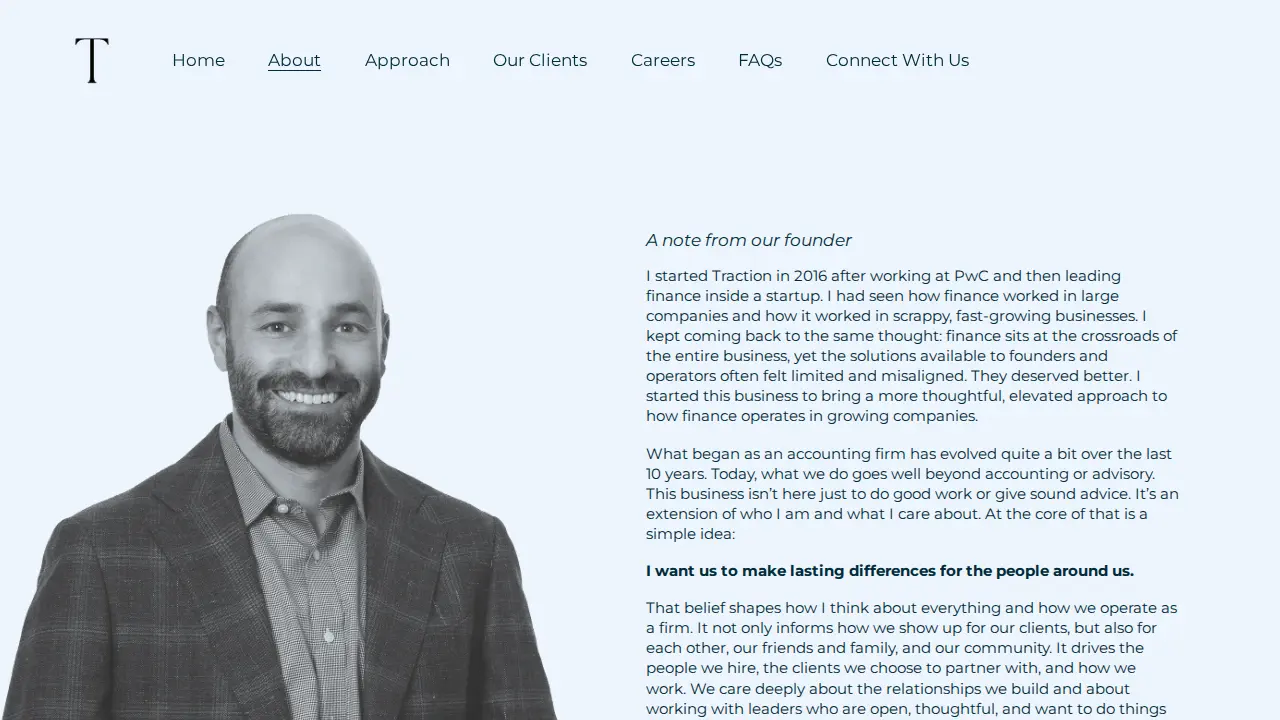 Traction Accounting Group page
