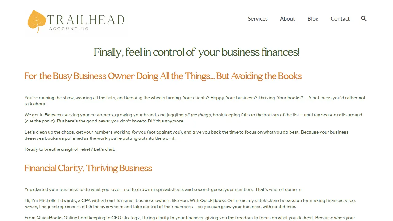 Trailhead Accounting Solutions CPA, LLC page