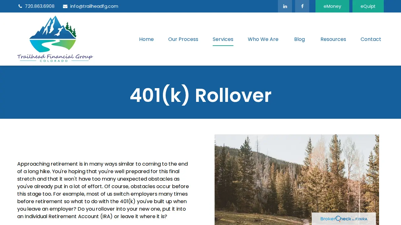 Trailhead Financial Group page