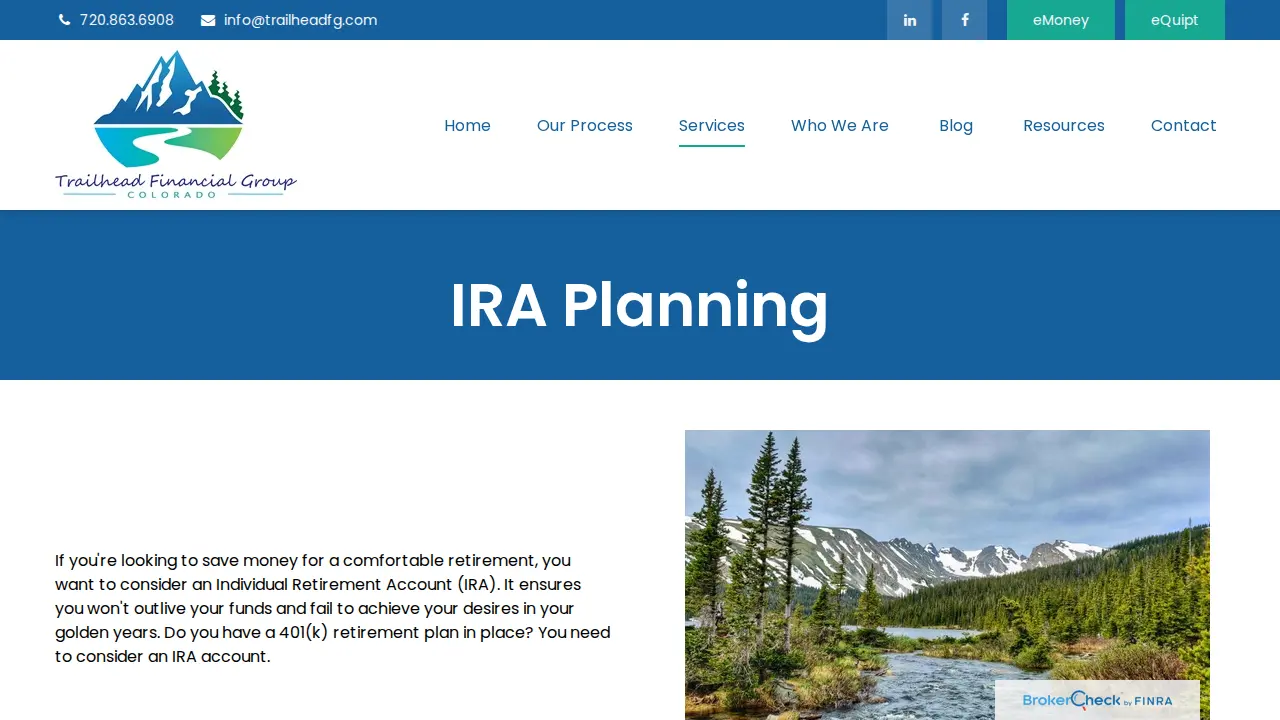 Trailhead Financial Group page