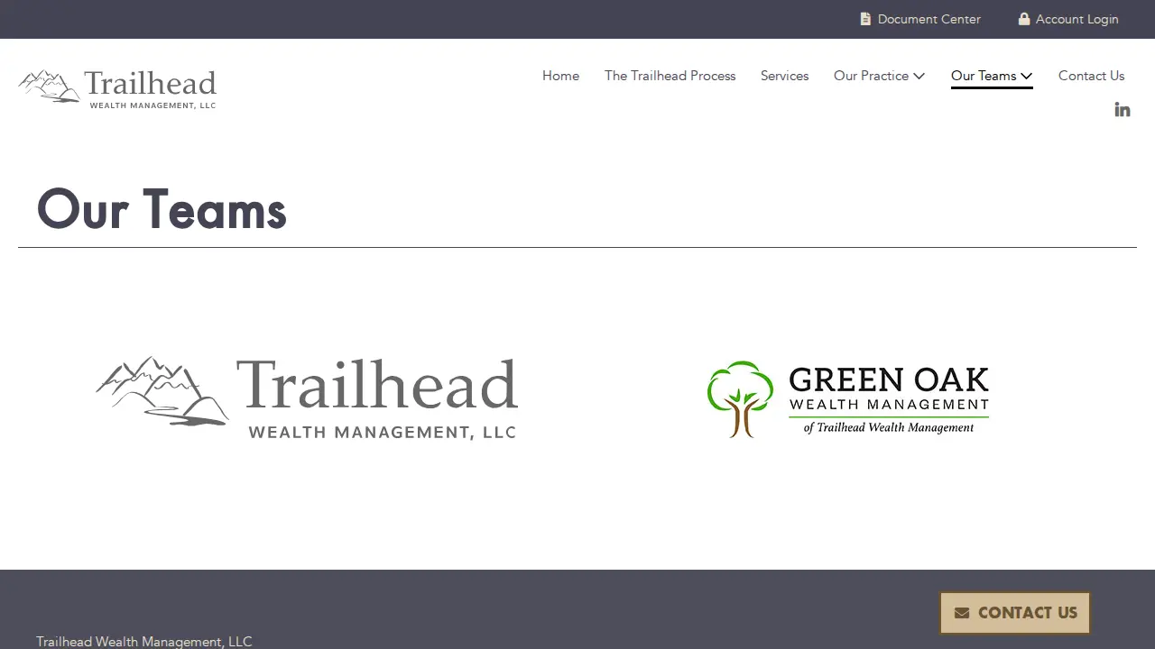 Trailhead Wealth Management page