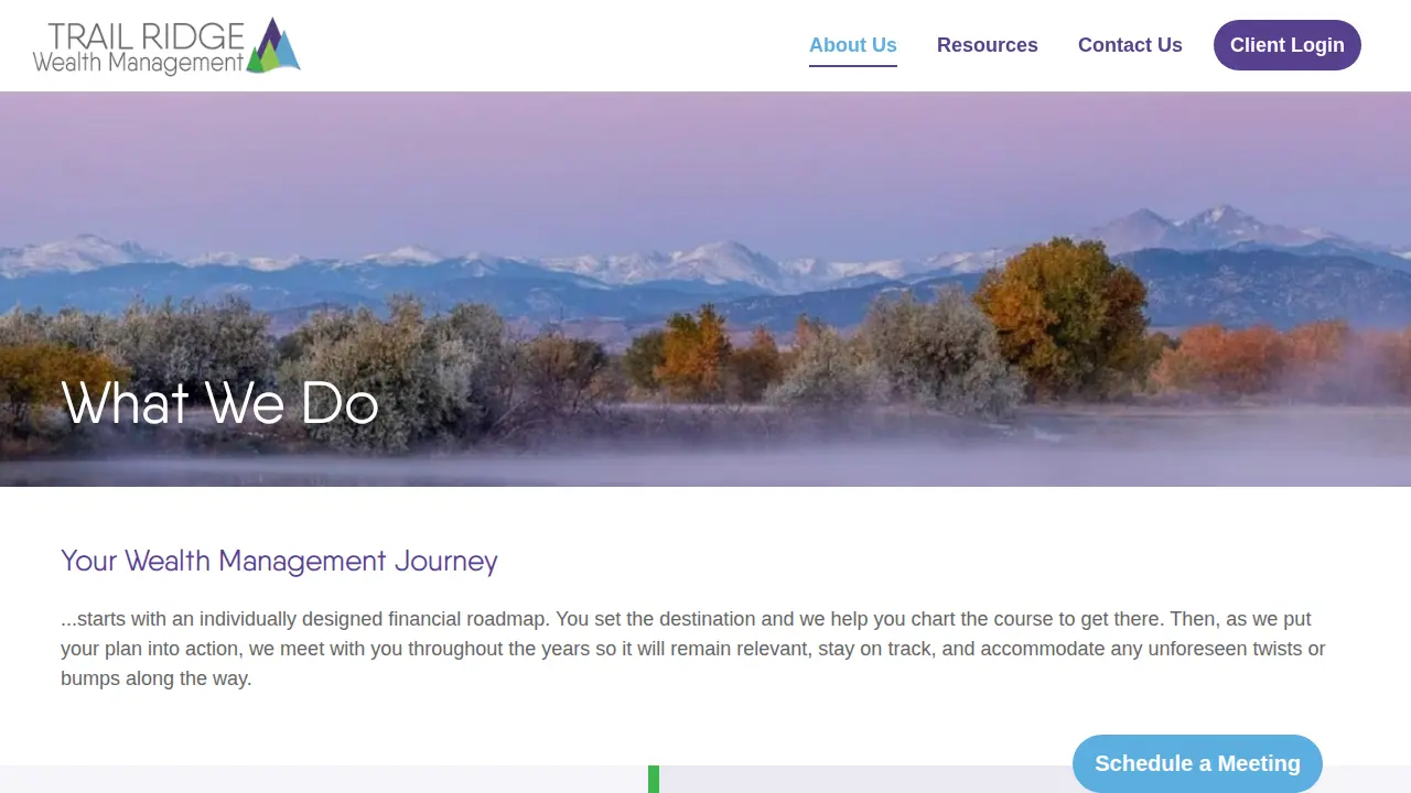 Trail Ridge Wealth Management page