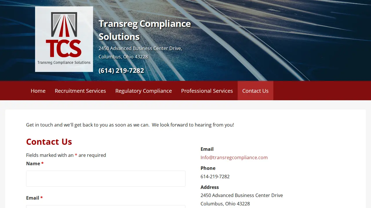 Transreg Compliance Solutions, LLC page