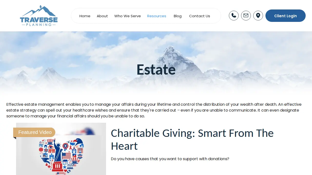 Traverse Planning page