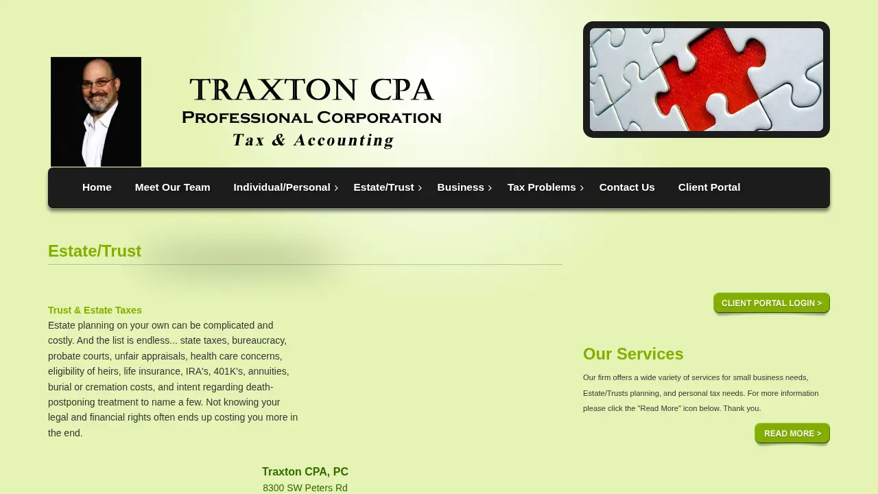 Aaron Traxton, CPA page