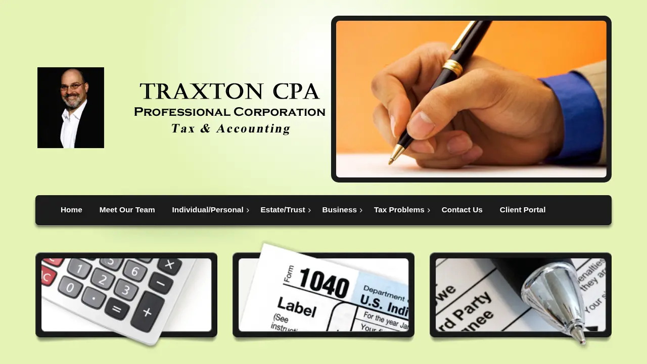 Aaron Traxton, CPA page