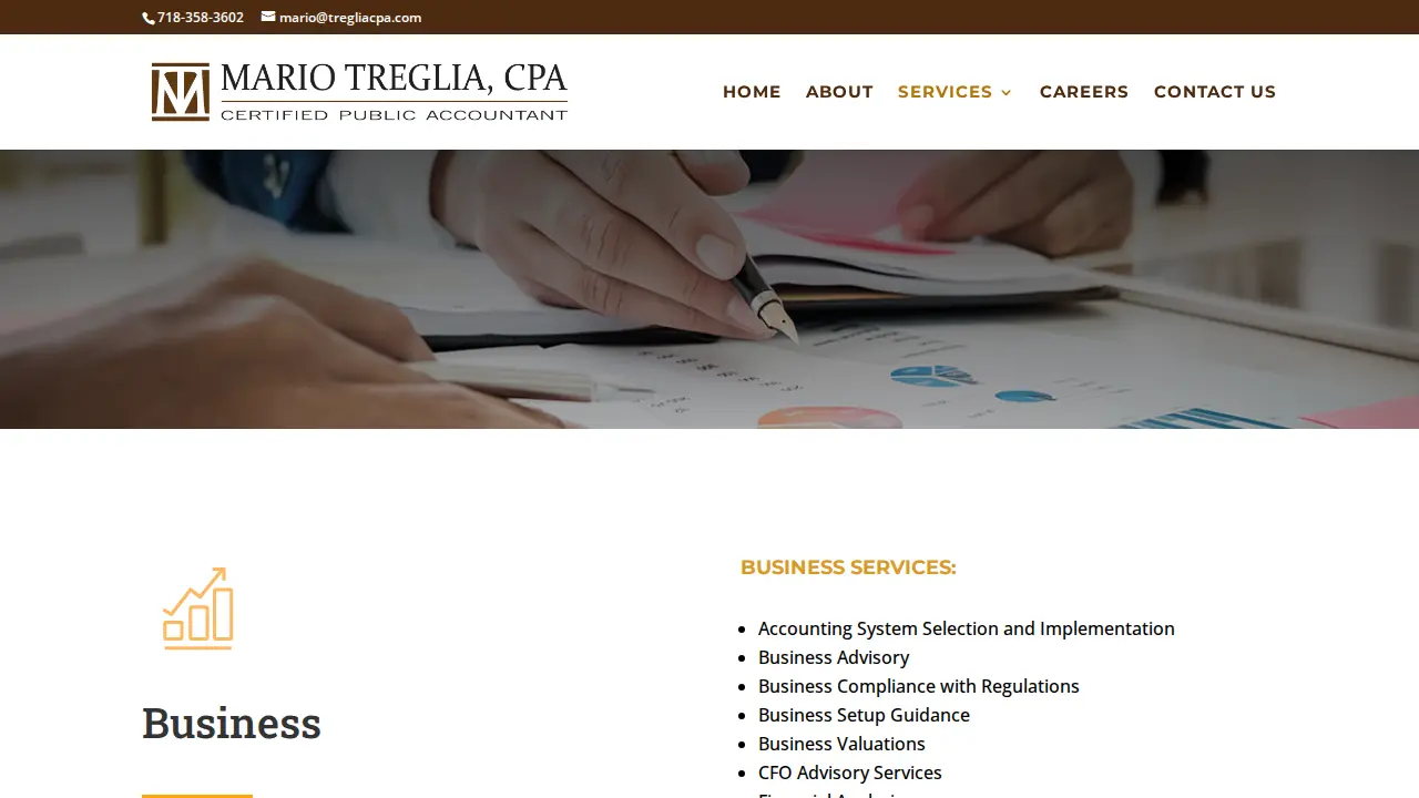 Mario Treglia CPA page