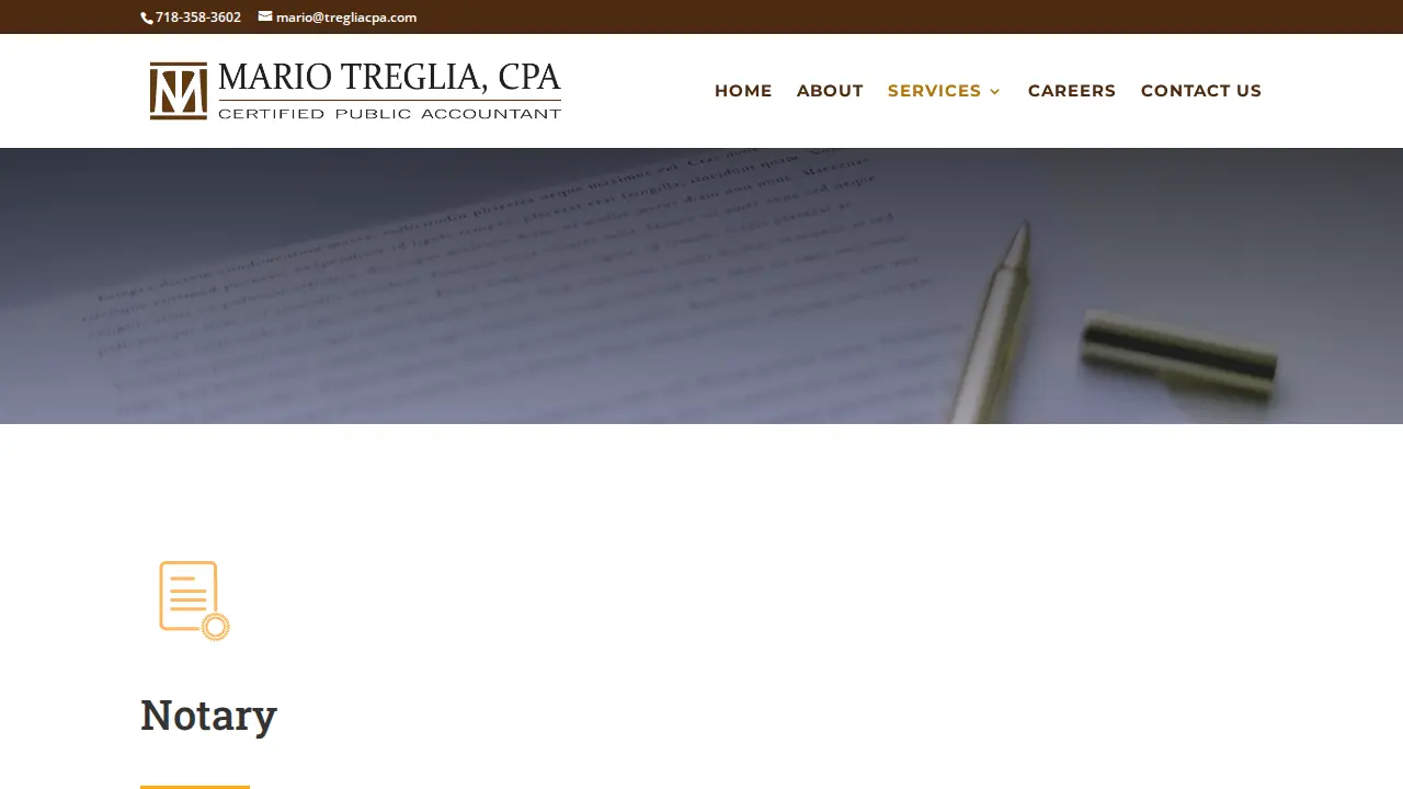 Mario Treglia CPA page