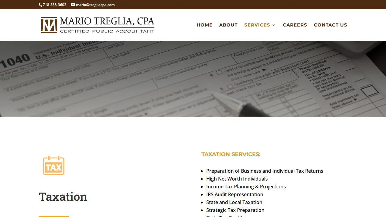 Mario Treglia CPA page