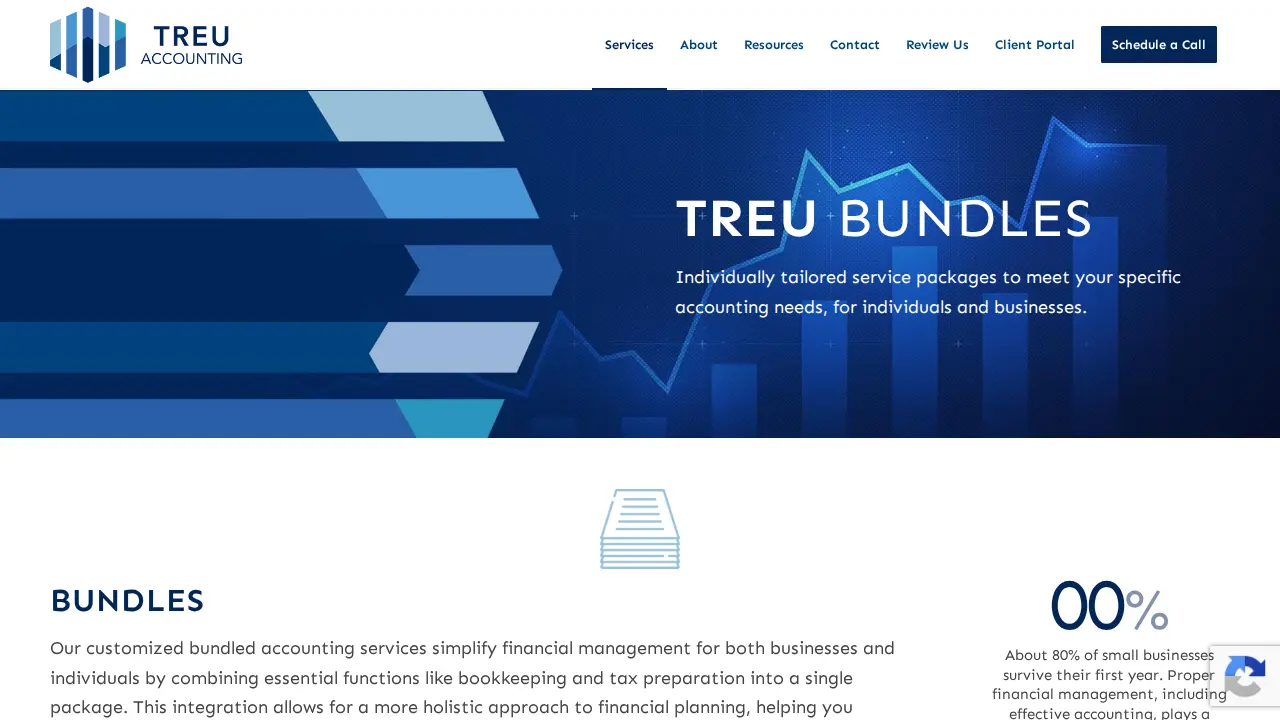 Treu Accounting page