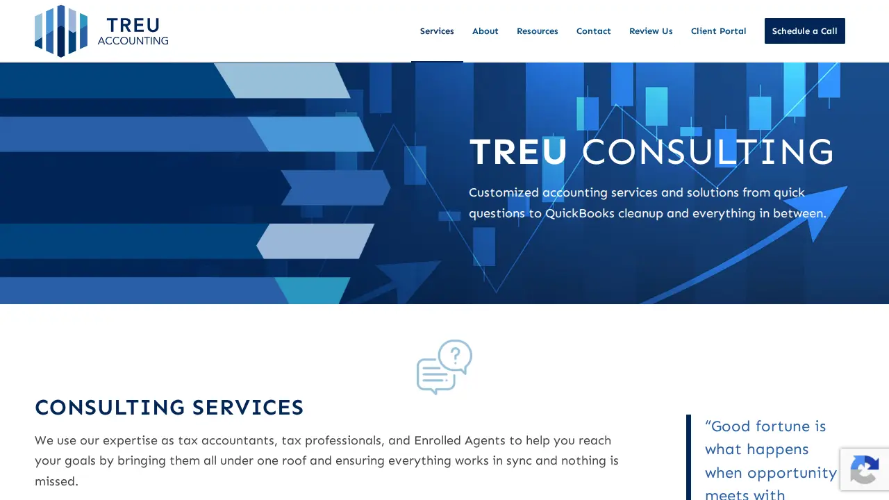 Treu Accounting page