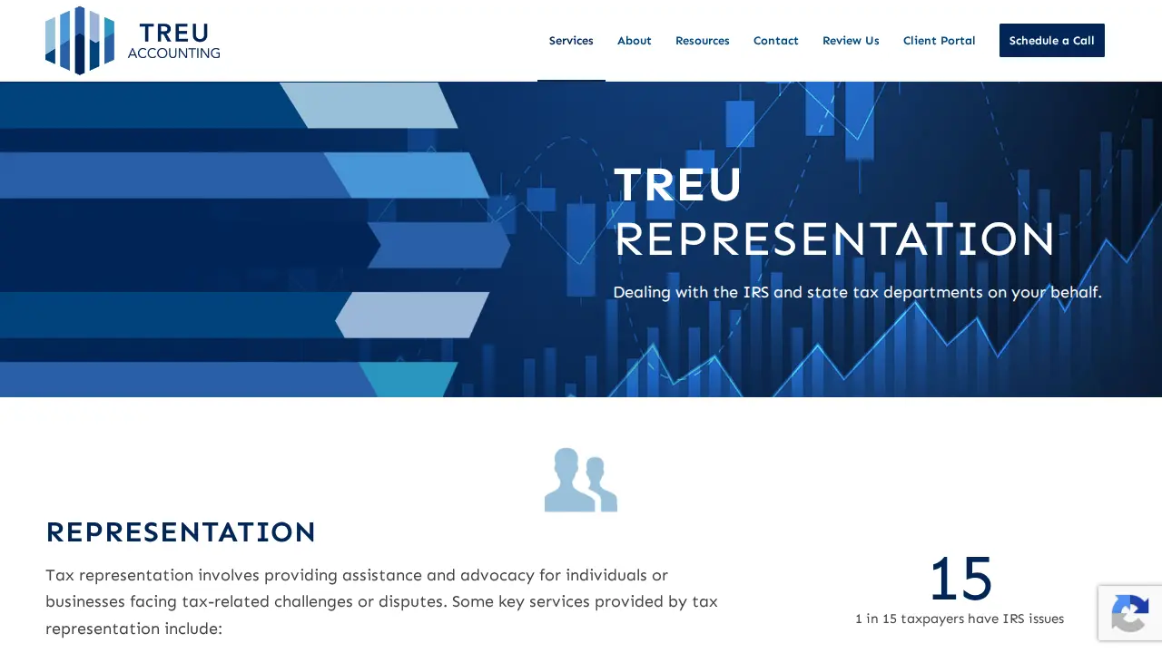 Treu Accounting page