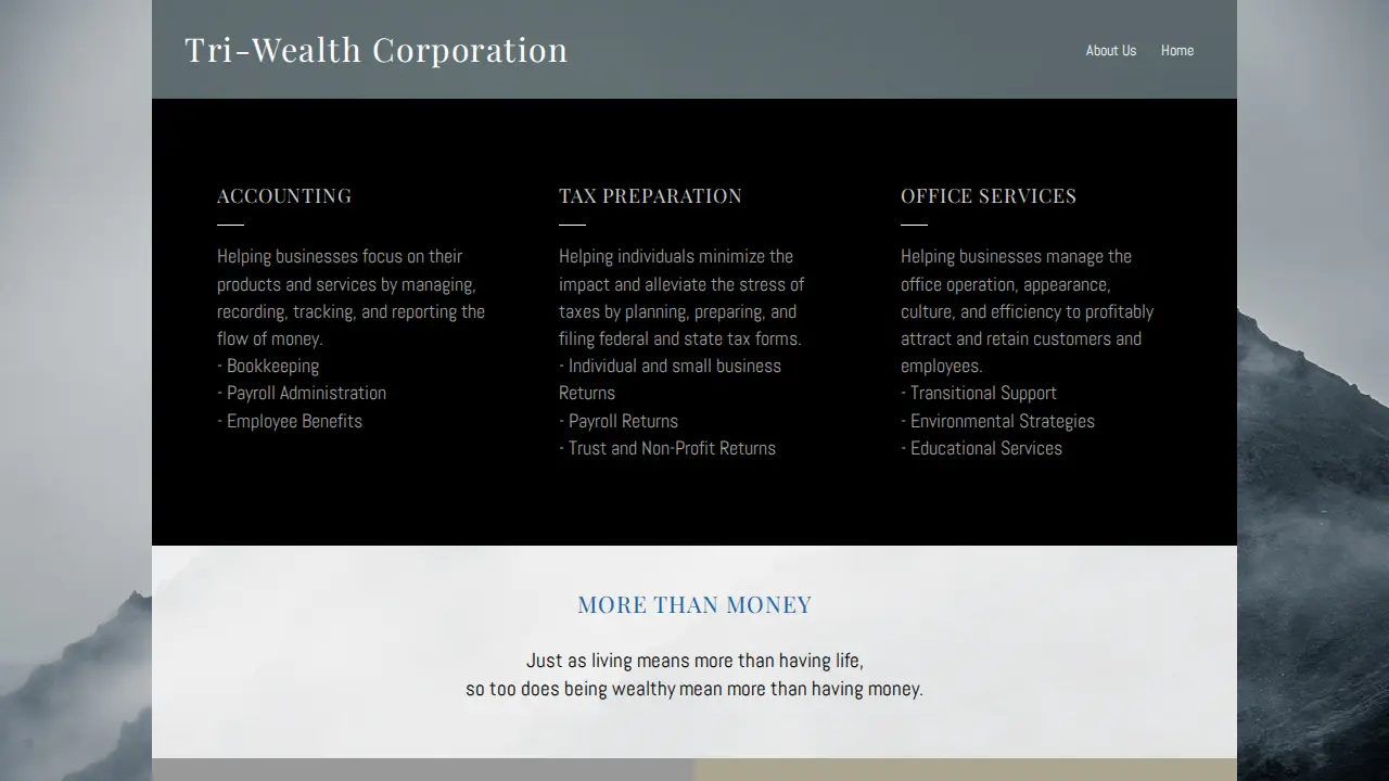 Tri-Wealth Corporation website